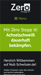 Mobile Screenshot of null-schwitzen.de